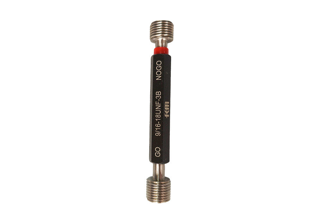 High Precision Inch 9/16-18 UNF-3B Plug Thread Gauge with Go No Go Type For Thread Measurement DIN Standard