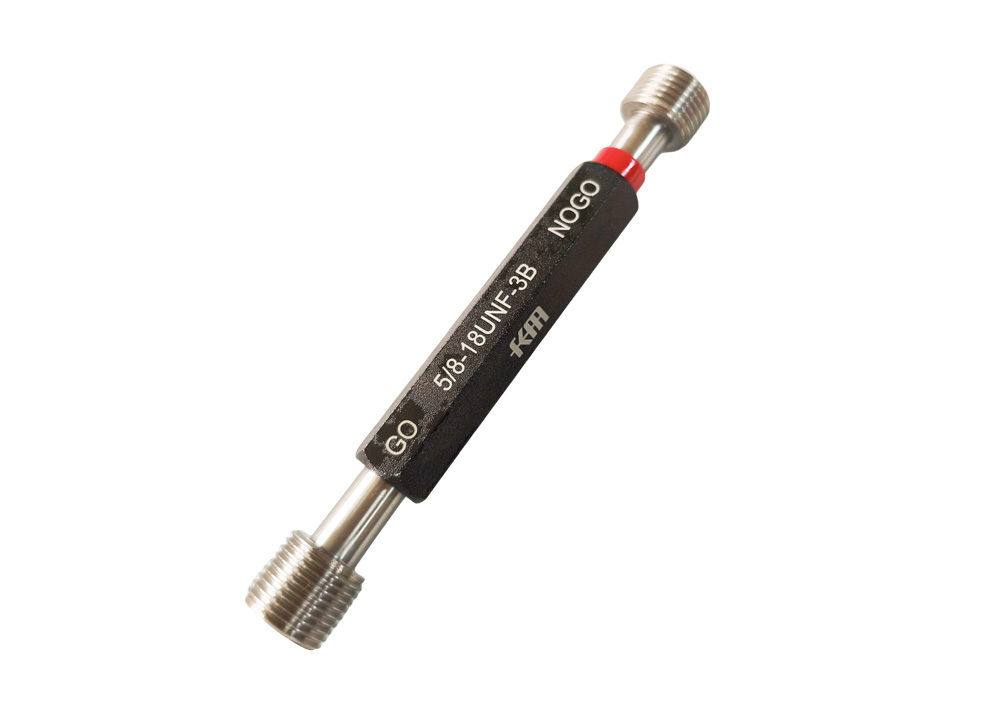 Go and Nogo Inch Thread Plug Gauge 5/8-18 UNF 3B Measuring Tool with Calibration Certificate