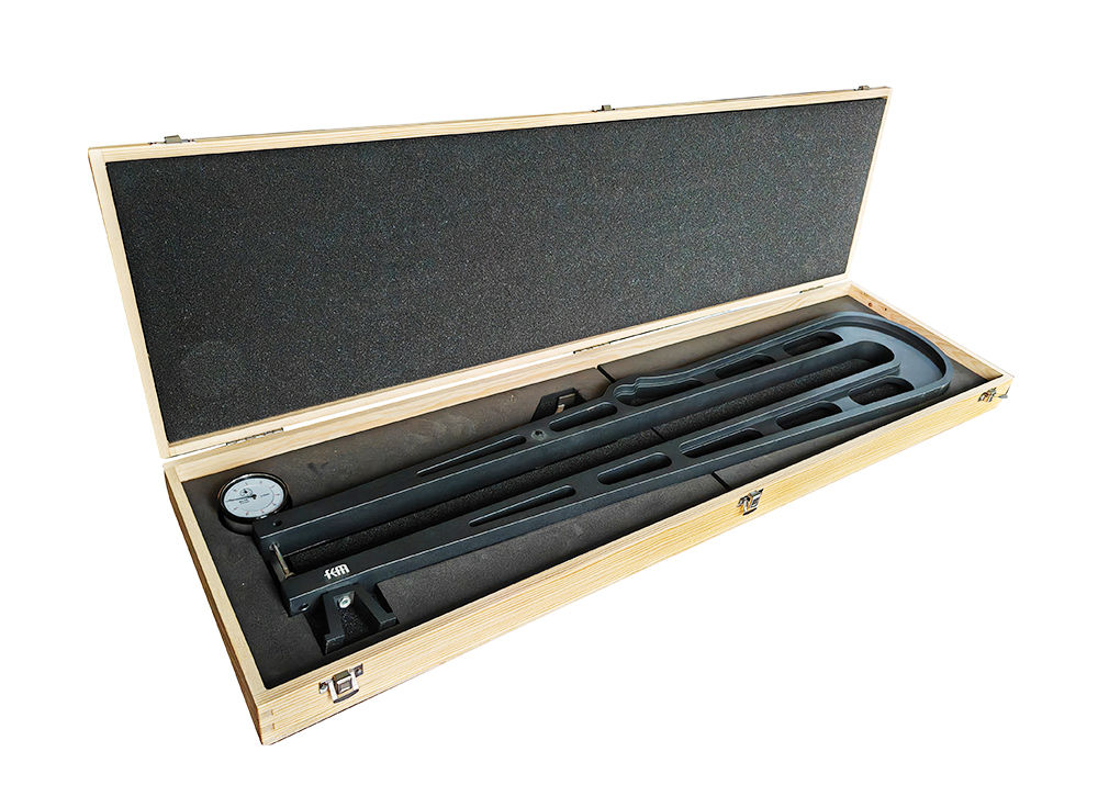 0-30mm Large Depth Dial Thickness Gauge High Precision Mechanical Thickness Gauge with 800mm Measuring Depth