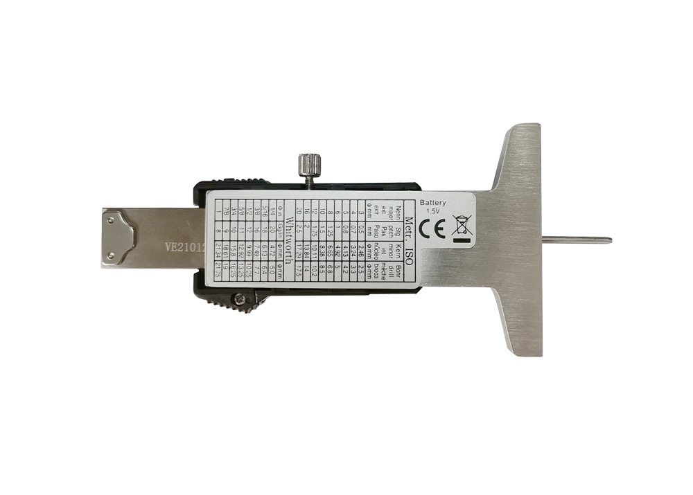 Digital Depth Gauge 0-30mm Thin Rod Design for Narrow Groove Measurement