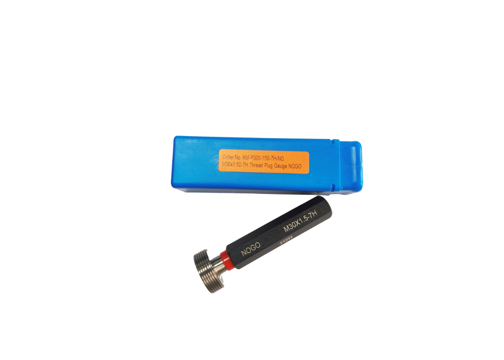NOGO Type M30X1.5-7H Metric Thread Plug Gauge for Testing Tapped Holes