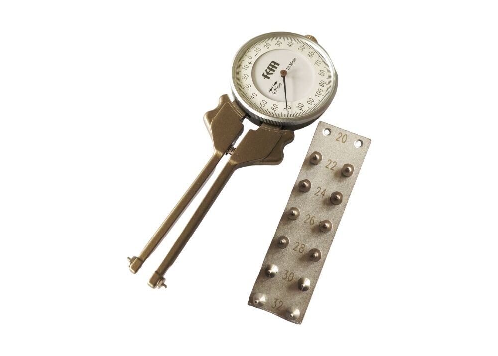 20-35mm Interchangeable Anvils Inside Dial Caliper Gauge for Measuring Holes and Grooves