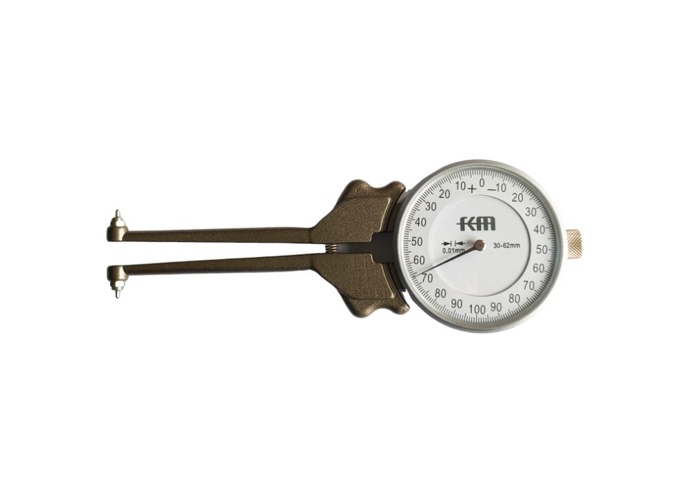 High Precision 30-62mm Internal Dial Caliper Gauge With Interchangeable Anvils