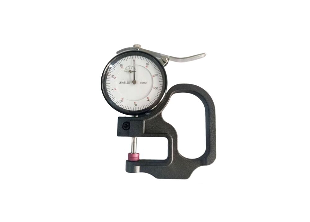 Inch Thickness Gauge with 0.0001" High Resolution for Measuring Thickness of Small Parts , Metal , Rubber